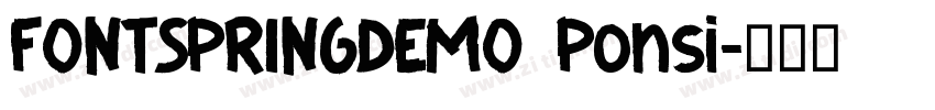 FONTSPRINGDEMO Ponsi字体转换